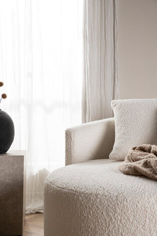 Venture Home Kelso Soffa - Trä / Vit Teddy