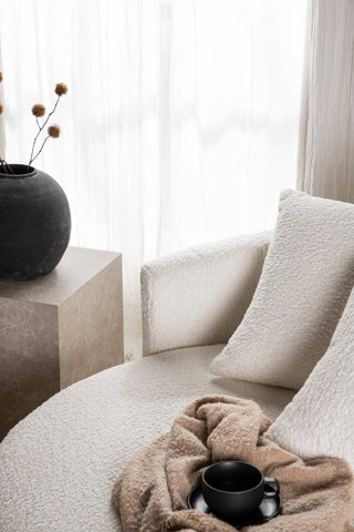 Venture Home Kelso Soffa - Trä / Vit Teddy