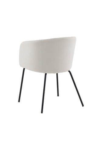 Berit Stol - Svart / Beige Sammetc