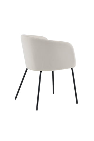Berit Stol - Svart / Beige Sammetc