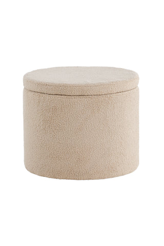 Dunken Pouf - / Beige Teddy