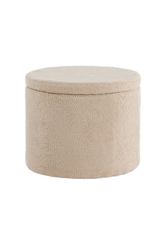 Dunken Pouf - / Beige Teddy