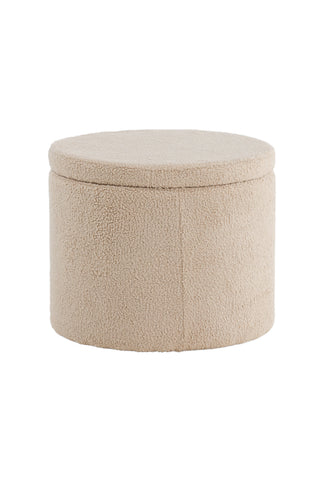 Dunken Pouf - / Beige Teddy