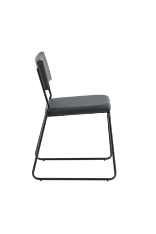 Kenth Stol 2-pack - Svart / Svart PU