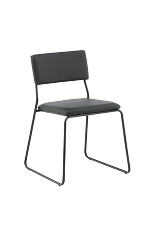 Kenth Stol 2-pack - Svart / Svart PU