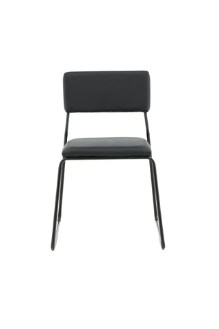 Kenth Stol 2-pack - Svart / Svart PU