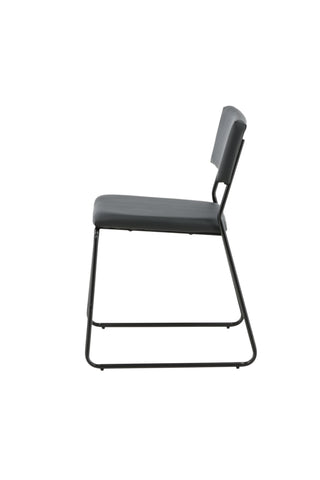 Kenth Stol 2-pack - Svart / Svart PU