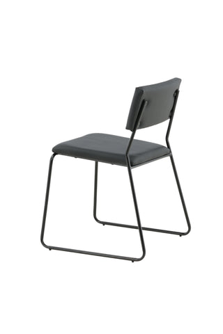 Kenth Stol 2-pack - Svart / Svart PU