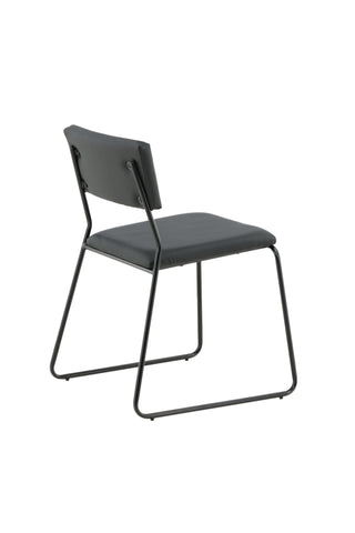Kenth Stol 2-pack - Svart / Svart PU