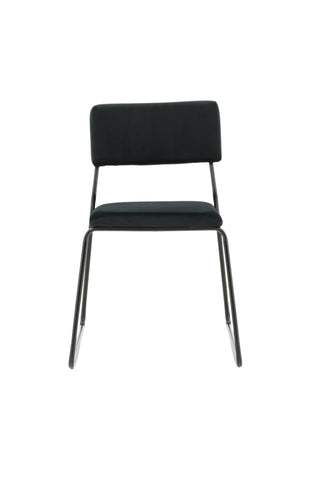 Kenth Stol 2-pack - Svart / Svart sammet