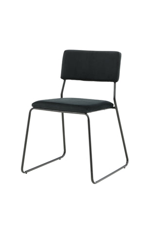 Kenth Stol 2-pack - Svart / Svart sammet