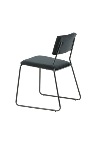 Kenth Stol 2-pack - Svart / Svart sammet