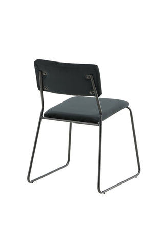 Kenth Stol 2-pack - Svart / Svart sammet