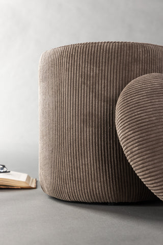 Venture Home Limpen Pouf - Brun / Manchester