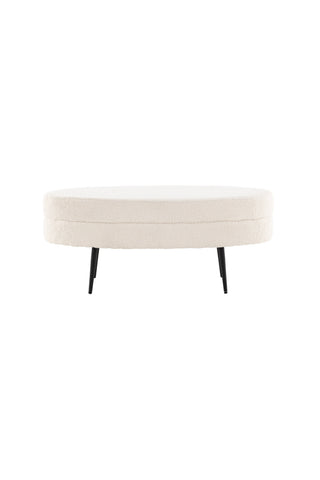 Otto Puff - Svart / Offwhite Teddy
