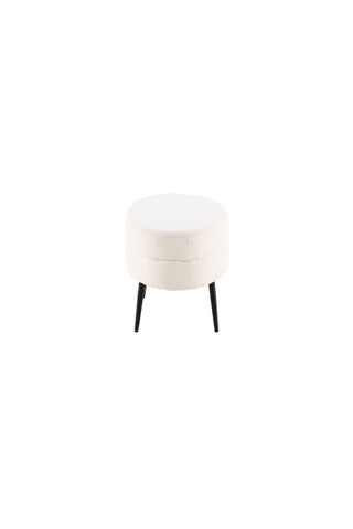 Otto Puff - Svart / Offwhite Teddy