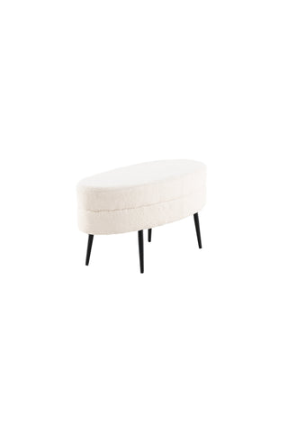 Otto Puff - Svart / Offwhite Teddy