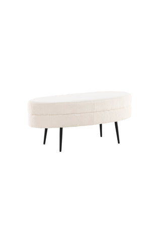 Otto Puff - Svart / Offwhite Teddy