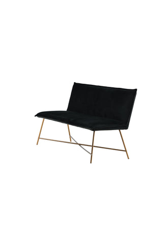 Petra Soffa - Distressed Copper / Black Velvet
