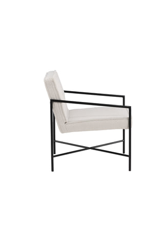 Rakel Enkelsoffa - Svart / Offwhite Teddy