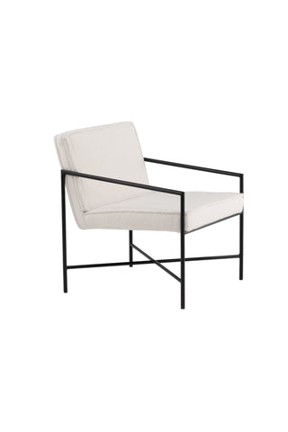 Rakel Enkelsoffa - Svart / Offwhite Teddy
