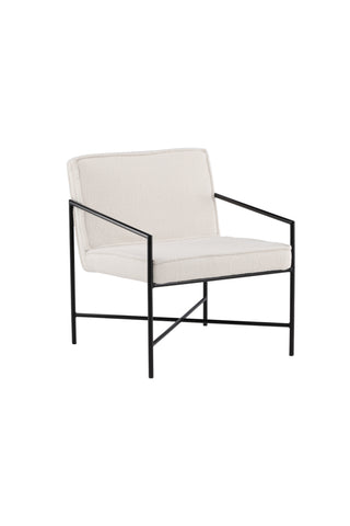Rakel Enkelsoffa - Svart / Offwhite Teddy