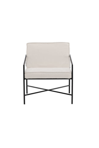 Rakel Enkelsoffa - Svart / Offwhite Teddy