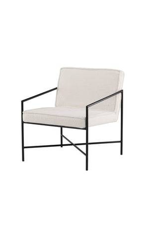 Rakel Enkelsoffa - Svart / Offwhite Teddy