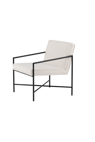 Rakel Enkelsoffa - Svart / Offwhite Teddy