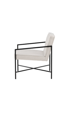 Rakel Enkelsoffa - Svart / Offwhite Teddy
