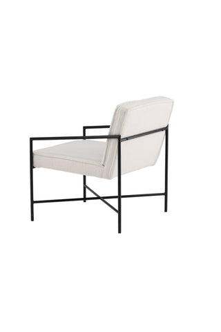 Rakel Enkelsoffa - Svart / Offwhite Teddy