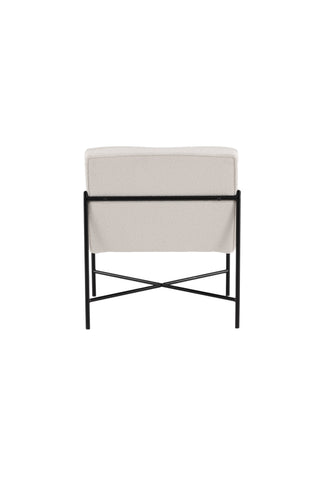 Rakel Enkelsoffa - Svart / Offwhite Teddy