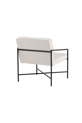 Rakel Enkelsoffa - Svart / Offwhite Teddy