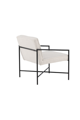 Rakel Enkelsoffa - Svart / Offwhite Teddy