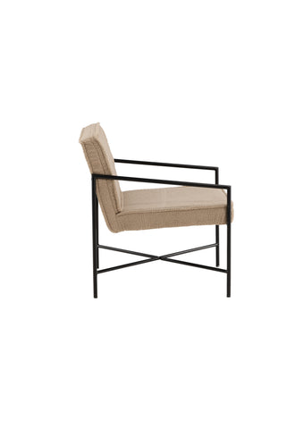 Rakel Enkelsoffa - Svart / Beige Teddy