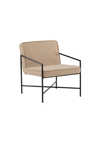 Rakel Enkelsoffa - Svart / Beige Teddy