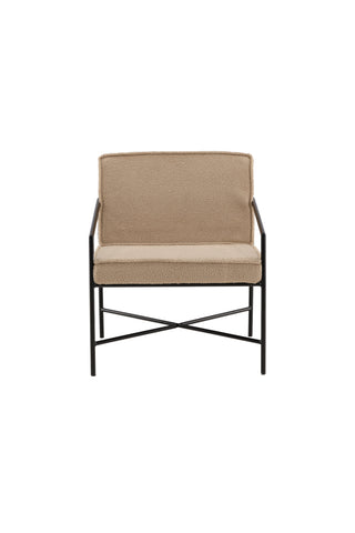 Rakel Enkelsoffa - Svart / Beige Teddy