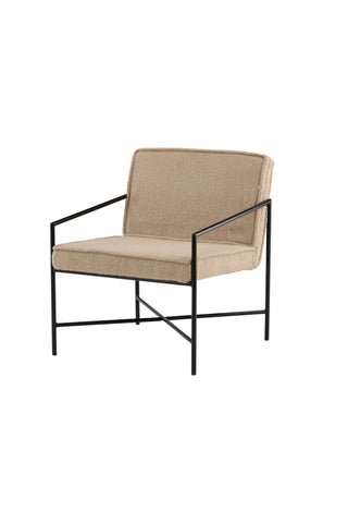 Rakel Enkelsoffa - Svart / Beige Teddy