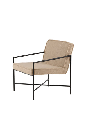 Rakel Enkelsoffa - Svart / Beige Teddy