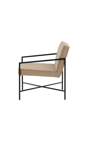 Rakel Enkelsoffa - Svart / Beige Teddy