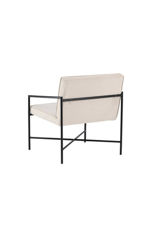 Rakel Enkelsoffa - Svart / Beige sammet