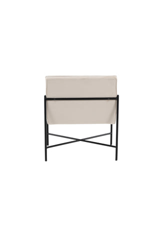 Rakel Enkelsoffa - Svart / Beige sammet