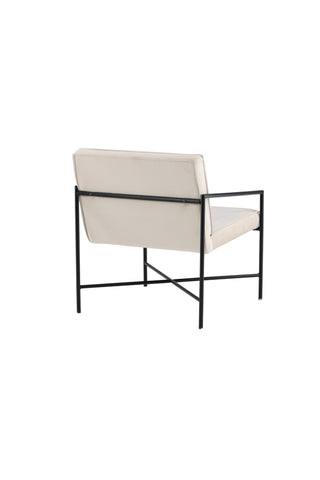 Rakel Enkelsoffa - Svart / Beige sammet