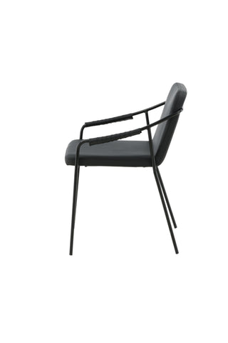 Tvist Stol 2-pack - Svart / Svart PU