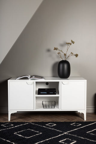 Venture Home Piring TV-bänk - Vit / Vit