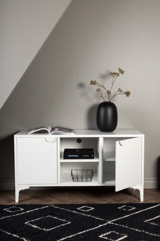 Venture Home Piring TV-bänk - Vit / Vit
