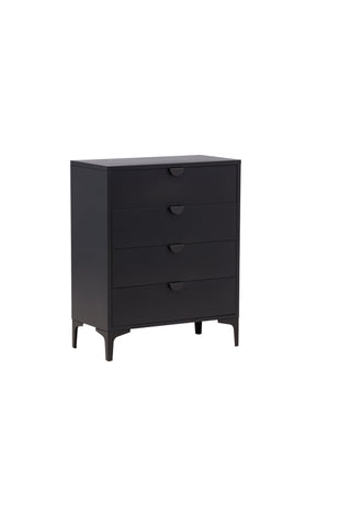 Venture Home Piring 4 Drawer - Svart / Svart