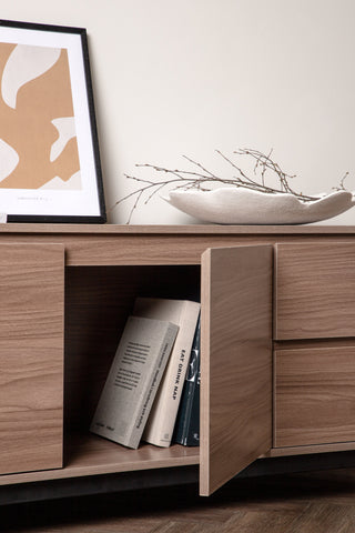 Venture Home Corpus Storage - Svart / Valnöt MDF