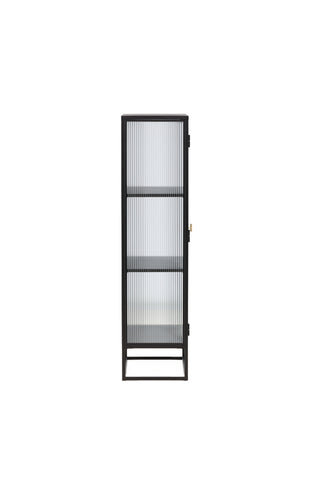 Venture Home Garis Vitrinskåp Svart 40 x 160 x 70 cm