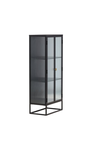 Venture Home Garis Vitrinskåp Svart 40 x 160 x 70 cm